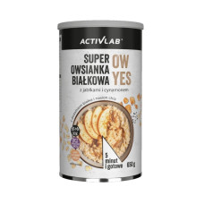 Super Protein Oatmeal OW YES 650g, ActivLab - Apple Cinnamon