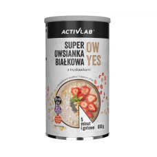 Super Protein Oatmeal OW YES 650g, ActivLab - Strawberry