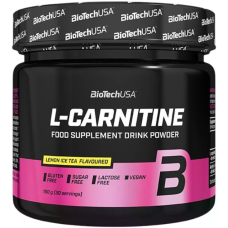 L-Carnitine Powder 150g, BioTechUSA - Lemon Ice Tea