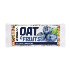 Oat and Nuts Bar 70g, BioTechUSA - Blueberry