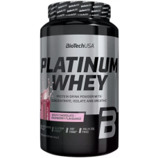 Platinum Whey Protein 1000g, BioTechUSA - White Chocolate Raspberry