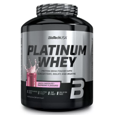 Platinum Whey Protein 2000g, BioTechUSA - White Chocolate Raspberry