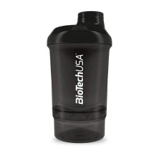 Шейкер Wave 2-х комп. 300ml + 150ml, BioTechUSA - Black