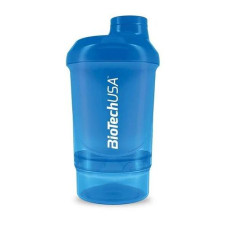 Шейкер Wave 2-х комп. 300ml + 150ml, BioTechUSA - Blue