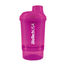 Шейкер Wave 2-х комп. 300ml + 150ml, BioTechUSA - Pink