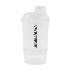 Шейкер Wave 2-х комп. 300ml + 150ml, BioTechUSA - White