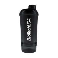 Шейкер Wave 2-х комп. 500ml + 150ml, BioTechUSA - Black