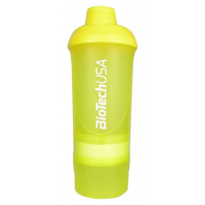 Шейкер Wave 3-х комп. 600ml + 200ml + 150ml, BioTechUSA - Limited Yellow