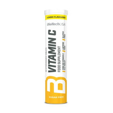 Vitamin C 1000mg Effervescent 20 Tabs, BioTechUSA - Lemon
