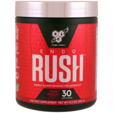 Endo RUSH Pre-Workout 30 Servings, BSN - Fruit Punch
