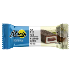 Протеиновый Батончик Глазированный 60г, FitWin - Coconut Cream
