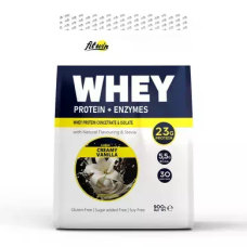 Whey Protein plus Enzymes 900g, FitWin - Creamy Vanilla
