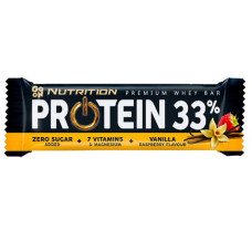 Premium Whey Bar Protein 33% 50g, Go On - Vanilla Raspberry