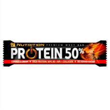 Premium Whey Bar Protein 50% 40g, Go On - Cookie Cream
