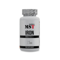 Iron Bisglycinate 21mg 60 Caps, MST - Caps