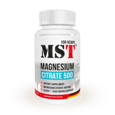Magnesium Citrate 500 100 Caps, MST - Caps