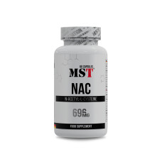 NAC N-Acetyl-L-Cysteine 696mg 60 Caps, MST - Caps