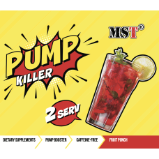 PUMP Killer Caffeine Free 2 Servings, MST - Fruit Punch