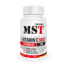 Vitamin C 500mg + D3 + Zinc 100 Caps, MST - Caps