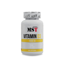 Vitamin D3 1000iu 120 Softgels, MST - Softgels