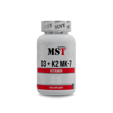 Vitamin D3 plus K2 MK-7 60 Softgels, MST - Softgels