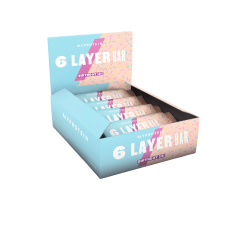 6 Layer Bar 70g, MyProtein - Birthday Cake