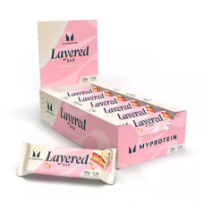 Layered Protein Bar 60g, MyProtein - Vanilla Birthday Cake