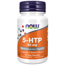 5-HTP 50mg 30 Caps, NOW Foods - caps