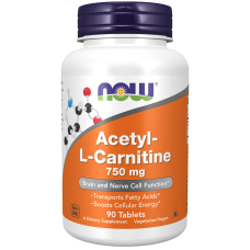 Acetyl L-Carnitine 750mg 90 Tabs, NOW Foods - Tabs