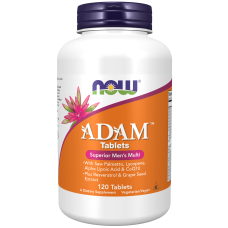 ADAM Superior Mens Multi 120 Tabs, NOW Foods - Tab