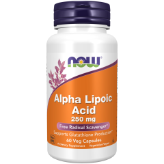 Alpha Lipoic Acid 250mg 60 Veg Caps, NOW Foods - Veg Caps