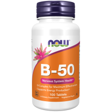 B-50 100 Tabs, NOW Foods - tab