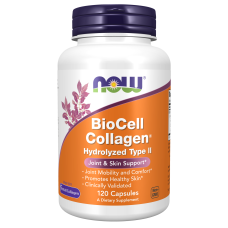 BioCell Collagen Hydrolyzed Type II 120 Veg Caps, NOW Foods - Caps