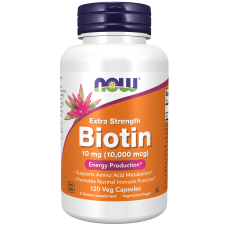 Biotin 10000mcg 120 Caps, NOW Foods - Caps