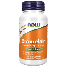 Bromelain 500mg 60 Caps, NOW Foods - Caps
