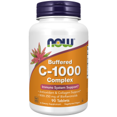 Buffered C-1000 Complex with Bioflavonoids 90 Tabs, NOW Foods - Tabs