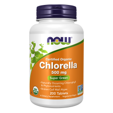 Chlorella 500mg 200 Tab, NOW Foods - tab