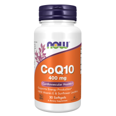 CoQ10 400mg 30 Caps, NOW Foods - Softgels