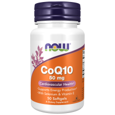 CoQ10 50mg 50 Softgels, NOW Foods - Softgels