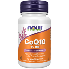 CoQ10 60mg 60 Caps, NOW Foods - Caps
