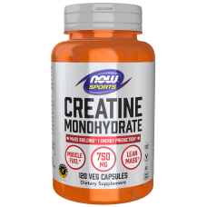 Creatine Monohydrate 750mg 120 Caps, NOW Foods - caps