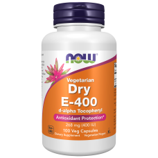 Dry E-400 268mg 100 Veg Caps, NOW Foods - Veg Caps