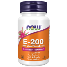 E-200 Mixed 100 Softgels, NOW Foods - Softgels