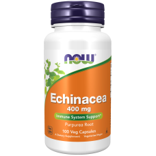Echinacea 400mg 100 Veg Caps, NOW Foods - Veg Caps