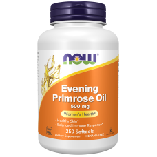 Evening Primrose Oil 500mg 250 Softgels, NOW Foods - Softgels