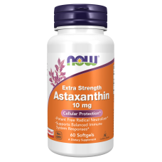 Extra Strength Astaxanthin 10mg 60 Softgels, NOW Foods - Softgels