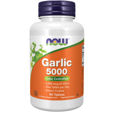 Garlic 5000mg 90 Tabs, NOW Foods - Tabs