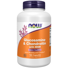 Glucosamine & Chondroitin MSM 180 Caps, NOW Foods - caps