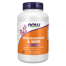 Glucosamine & MSM 180 Veg Caps, NOW Foods - caps
