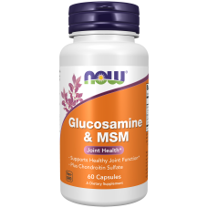 Glucosamine & MSM 60 Caps, NOW Foods - caps